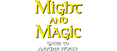 Might and Magic Gates to Another World logo for Sega Genesis